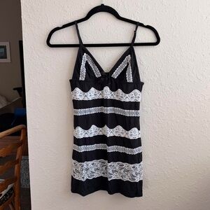 Victorias Secret Sexy Little Things Mini Black Lacey  Lingerie Dress